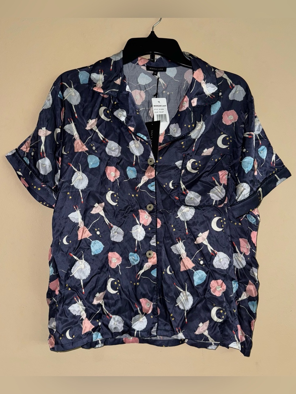 Morgan Lane Silk Blend Ballerina Katelyn Fiona Set (Top ONLY) Twilight Sz M NWT!